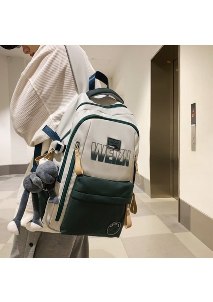 Kadınlar Için Okul Çantaları, Erkekler Için Çok Yönlü Retro Kampüs Sırt Çantaları, Ortaokul Öğrencileri, Büyük Kapasiteli, Hafif, Yükü Azaltan Sırt Çantaları (Yurt Dışından)