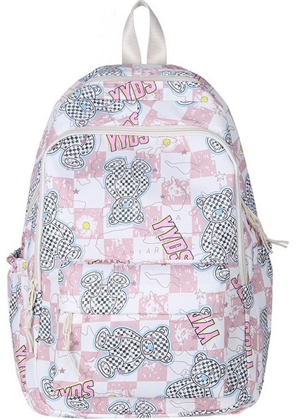 Yeni Uni Kore Versiyonu Sevimli Japon Pratik Sırt Çantası Büyük Kapasiteli Serin Stil Okul Sırt Çantası (Yurt Dışından)