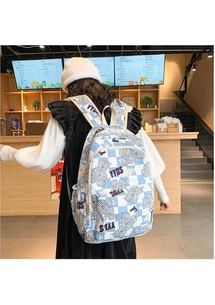 Yeni Uni Kore Versiyonu Sevimli Japon Pratik Sırt Çantası Büyük Kapasiteli Serin Stil Okul Sırt Çantası (Yurt Dışından) modelleri