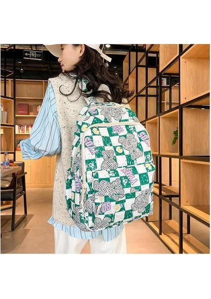 Yeni Uni Kore Versiyonu Sevimli Japon Pratik Sırt Çantası Büyük Kapasiteli Serin Stil Okul Sırt Çantası (Yurt Dışından) fırsatları