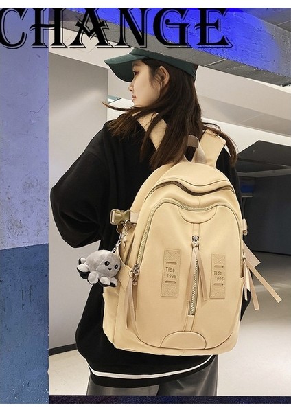 Yeni Uni Sırt Çantası Trend Ins Stili Basit Okul Çantası Büyük Kapasiteli Kişiselleştirilmiş Kampüs Havalı Stil Okul Sırt Çantası (Yurt Dışından) fiyatları