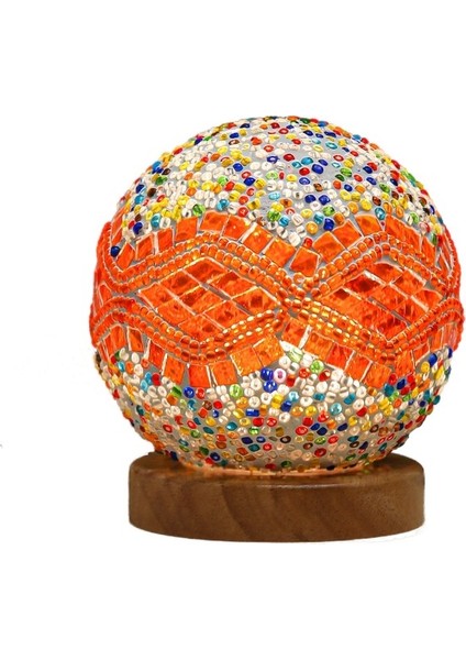 Kişiselleştirilmiş Romantik LED Üç Renkli Masa Lambası Egzotik Stil USB Gece Işığı (Yurt Dışından)