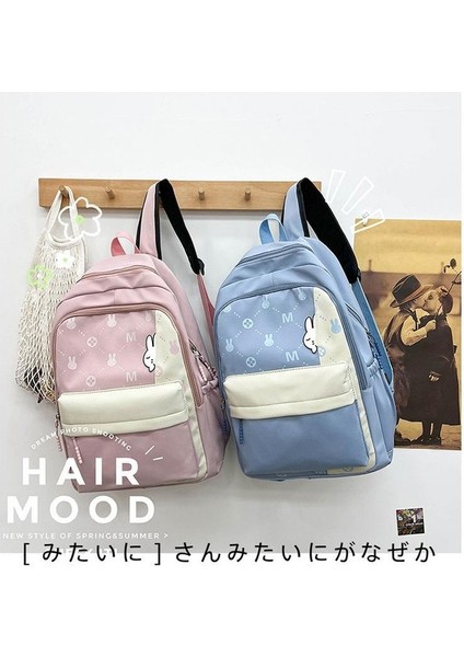 Yeni Pratik Sırt Çantası Kore Versiyonu Sevimli Tavşan Açık Seyahat Sırt Çantası Büyük Kapasiteli Tatlı ve Sevimli Okul Sırt Çantası (Yurt Dışından) fiyatları