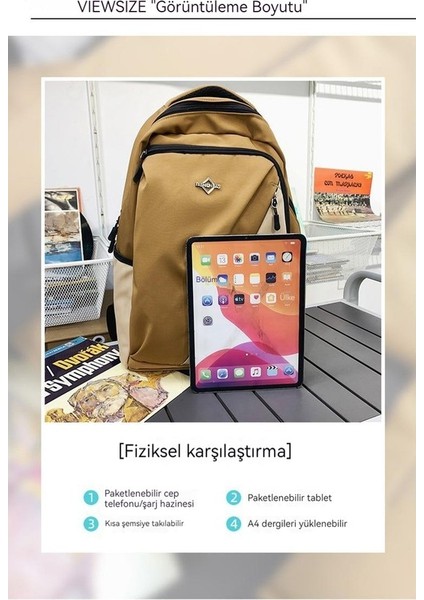 Yeni Üni Sırt Çantası Ins Üniversite Öğrencileri Basit Spor Okul Çantası Çok Yönlü Modaya Uygun Büyük Kapasiteli Okul Sırt Çantası (Yurt Dışından) indirimleri