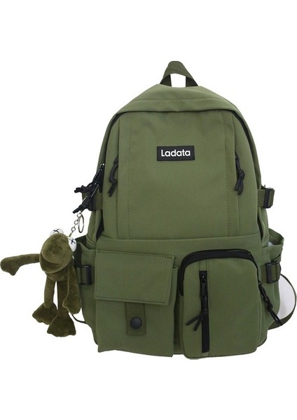 Yeni Uni Sırt Çantası Harajuku Öğrencilerinin Kore Versiyonu Düz Renk Okul Çantası Basit Yakışıklı Tarzı Okul Sırt Çantası (Yurt Dışından)