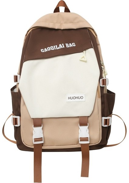 Basit Sırt Çantası, Ortaokul, Lise, Ilkokul Öğrencisi Okul Çantası, Büyük Kapasiteli Gündelik Seyahat Sırt Çantası (Yurt Dışından)