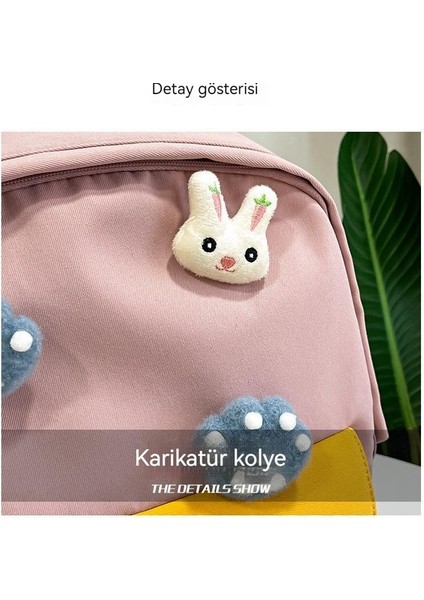 Ins Küçük Taze Kontrast Renkli Sırt Çantası Yeni Kore Versiyonu Kızlar ve Çocuklar Için Yeni Moda Trendi Okul Sırt Çantası Büyük Kapasiteli Kanvas Okul Çantası (Yurt Dışından) indirimleri