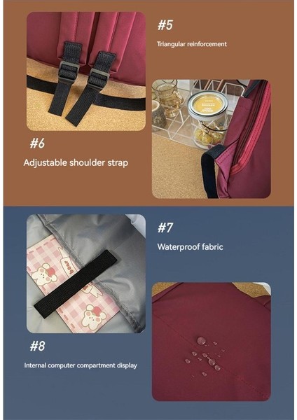 Yeni Uni Sırt Çantası Kore Moda Kolej Tarzı Okul Çantası Rahat Büyük Kapasiteli Çift Okul Sırt Çantası (Yurt Dışından) fırsatları