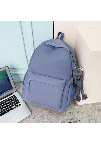 Basit Sırt Çantası Kadın Sırt Çantası Kız Üniversite Öğrencisi Seyahat Bilgisayar Çantası (Yurt Dışından) fiyatları
