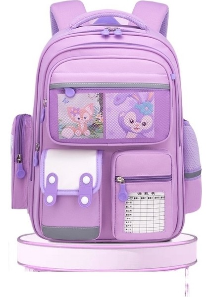 Ilkokul Öğrencileri Için Yeni Okul Çantası, Omurga Koruması ve Yükü Azaltma, Ortaokul 1, 3'ten 6'ya Kadar Olan Kız ve Erkek Öğrenciler Için Ekstra Geniş Kapasiteli Sırt Çantası Yurt D (Yurt Dışından)