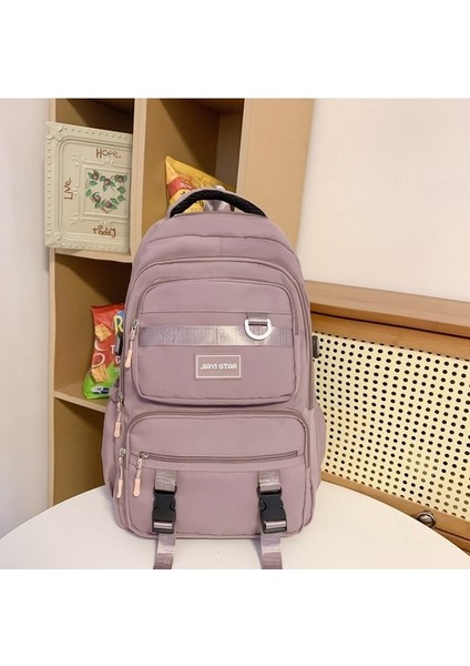 Ilkokul, Ortaokul ve Lise Öğrencileri Için Kanvas Okul Çantaları, Geniş Kapasiteli, Sade ve Güzel Görünümlü Sırt Çantaları (Yurt Dışından)