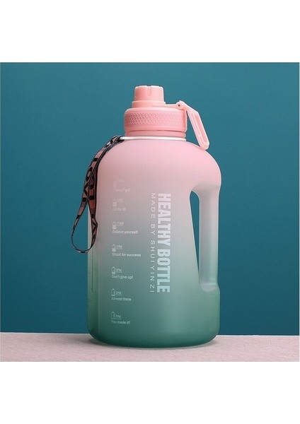 Yuekeda 2.2l Spor ve Fitness Saman Büyük Su Şişesi Şeffaf (Yurt Dışından)