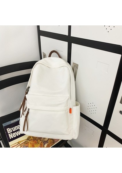 Yeni Okul Çantası Kore Tarzı Harajuku Öğrenci Büyük Kapasiteli Hafif Rahat Sırt Çantası Orman Tarzı Basit Sırt Çantası (Yurt Dışından)