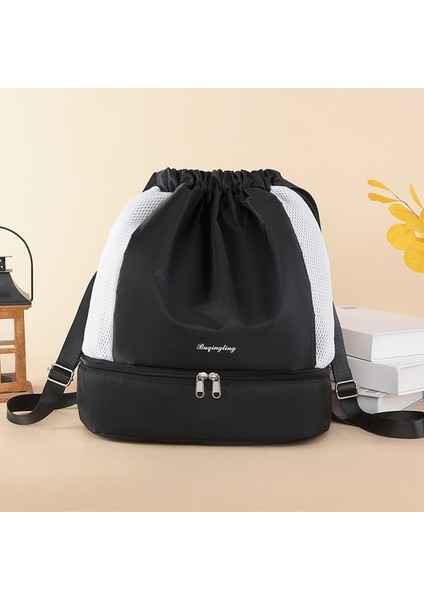 Kadınlar Için Islak ve Kuru Ayırma Spor Çantası Ayakkabı Pozisyonu ile Yeni Model Spor Yüzme Yoga Çantası Omuz Açık Hafif Sırt Çantası (Yurt Dışından) fırsatları