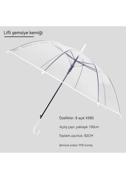 Kadın Uv Korumalı Şemsiye - Şeffaf (Yurt Dışından) modelleri