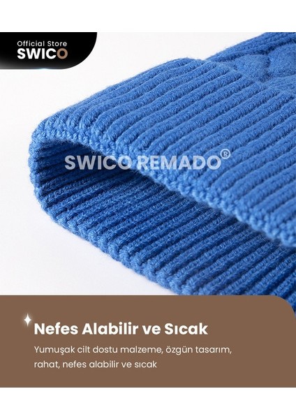 Kadın Kışlık Şapka - Yeşil/beyaz (Yurt Dışından) fırsatları