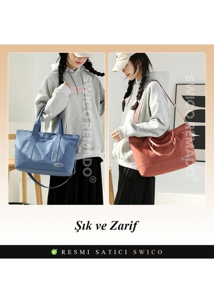 Kadınlar Için Büyük Kapasiteli Omuz Çantası Tote Çanta (Yurt Dışından)