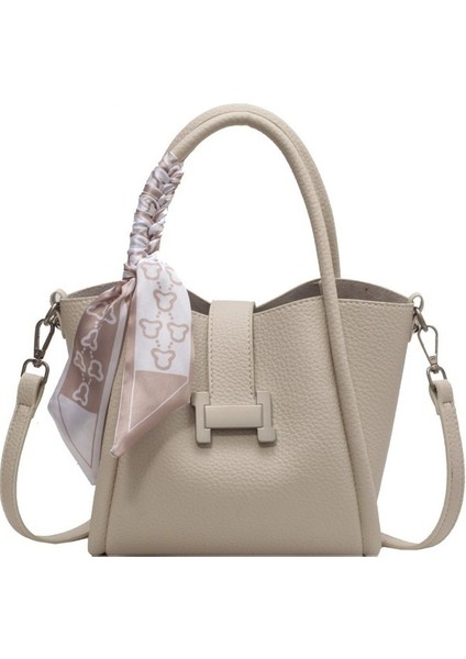 Çanta Kadın Çantaları Batı Tarzı Taşınabilir Kova Çanta Retro Basit Fransız Işe Gidiş Omuz Çantası (Yurt Dışından)