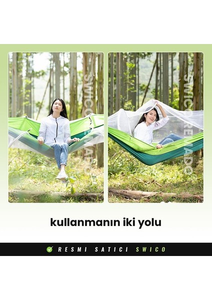 Cibinlikli Büyük Hamak - Koyu Yeşil (Yurt Dışından)