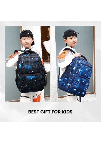 Çok Bölmeli Büyük Kapasiteli Sırt Çantası - Siyah/mavi (Yurt Dışından) indirimleri