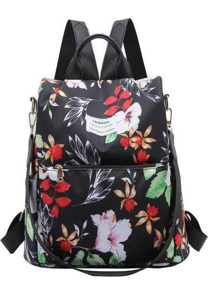 Öğrenci Okul Çantası Ortaokul Öğrencisi Büyük Kapasiteli Hırsızlık Önleyici Sırt Çantası Kore Versiyonu Baskılı Kız Sırt Çantası Kampüsü (Yurt Dışından)