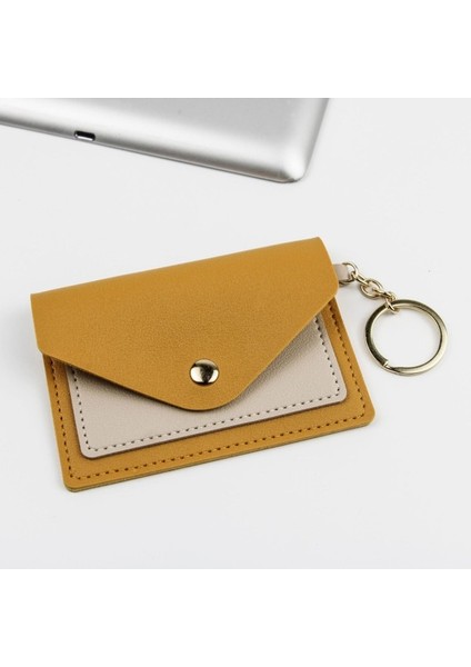 Yeni Pu Kart Tutucu Şeker Rengi Basit Bozuk Para Cüzdanı (Yurt Dışından)