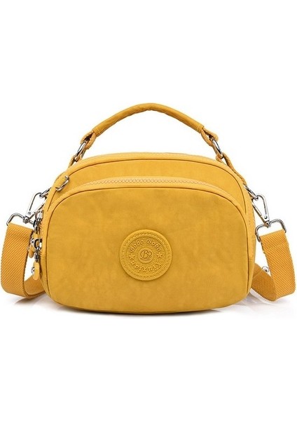 Moda Kadın Crossbody Çanta Hafif Su Geçirmez Naylon Kumaş Kapasiteli Açık Seyahat Banliyö Çantası Tek Omuz (Yurt Dışından)