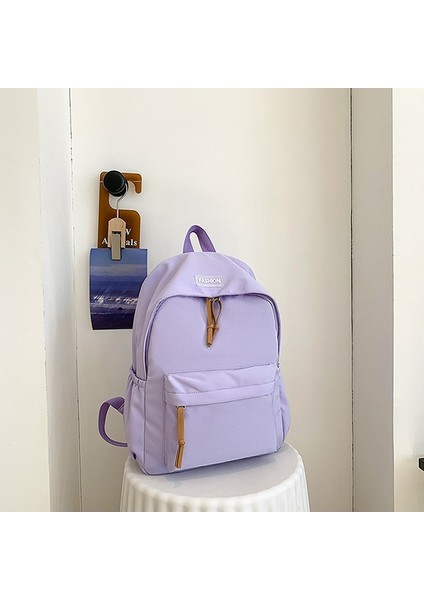 Sırt Çantası Basit Ortaokul Lise Üniversite Öğrenci Çantası Büyük Kapasiteli Sırt Çantası (Yurt Dışından)