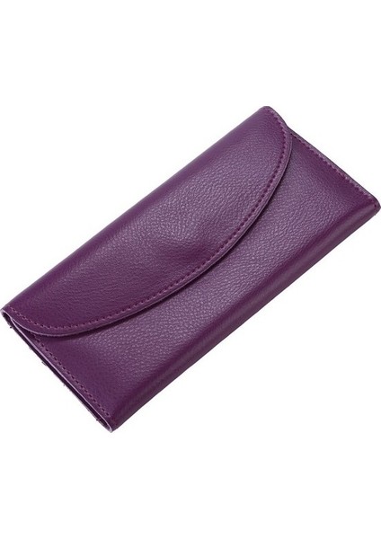 Mmssqf Hakiki Deri Basit Bayan Cüzdan Cüzdan Uzun Debriyaj (Yurt Dışından)