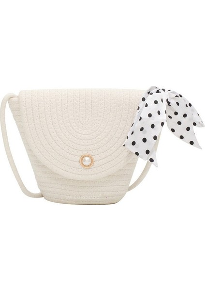 Yaz Plaj Çantası Pamuklu Dokuma Omuz Çantası (Yurt Dışından)