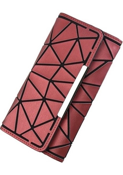 High-End Kadın Üç Katlı Parlak Uzun Eşkenar Dörtgen Renkli Cüzdan (Yurt Dışından) fiyatları