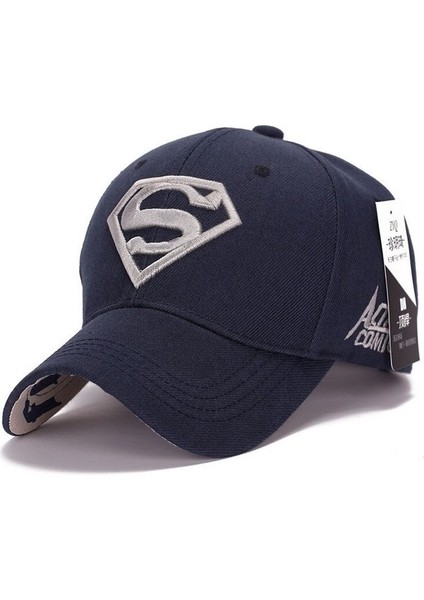 Luxuitems Superman Erkek Boy Beyzbol Şapkası Snapback Spor Kamyon Şoförü Ayarlanabilir Güneş Şapkası (Yurt Dışından)