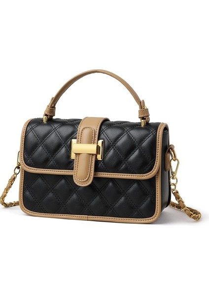 2024 Yeni Moda Çok Yönlü Eşkenar Dörtgen Zincir Crossbody Çanta El Küçük Kare Çanta (Yurt Dışından)