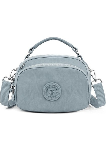 Moda Kadın Crossbody Çanta Hafif Su Geçirmez Naylon Kumaş Kapasiteli Açık Seyahat Banliyö Çantası Tek Omuz (Yurt Dışından)