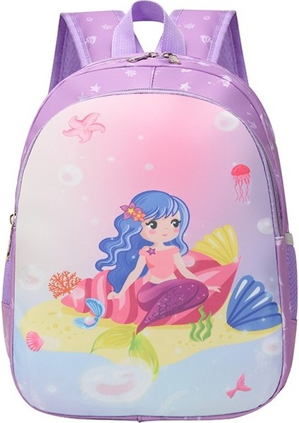 Anaokulu Çocuk Okul Çantası Karikatür Sevimli Erkek ve Kız Hafif Sırt Çantası Büyük Kapasiteli (Yurt Dışından)