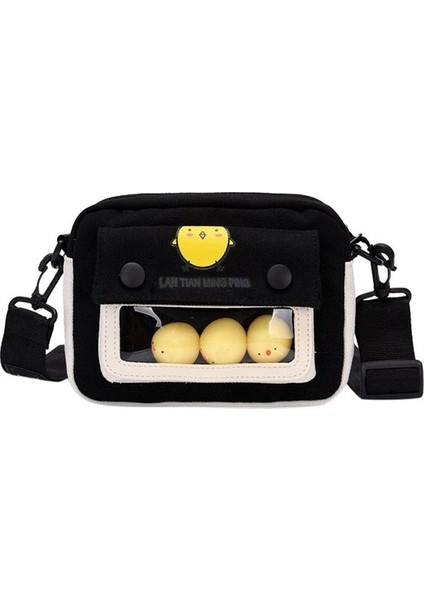 Kadın Kanvas Çanta Vahşi Messenger Çanta Öğrenci Out Çanta Sevimli Kız Omuz Çantası (Yurt Dışından) fiyatları