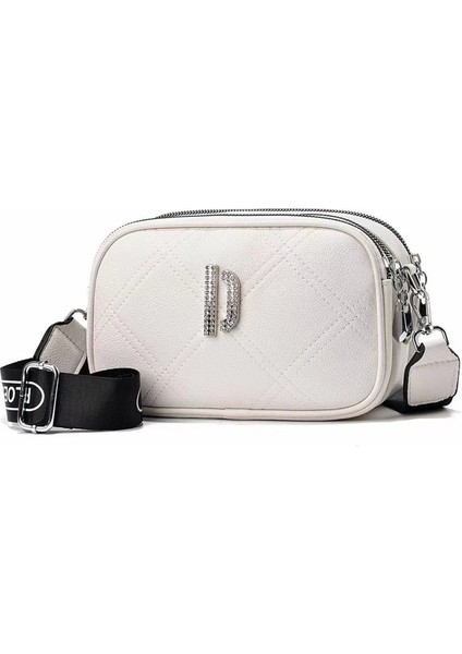 Yeni Stil Basit ve Çok Yönlü Orta Yaşlı Kadın Çantası Annenin Bakkal Alışveriş Çantası Omuz Crossbody Çantası (Yurt Dışından)