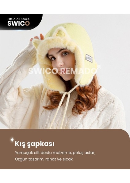 Kadın Kış Peluş Şapka - Siyah (Yurt Dışından) indirimleri