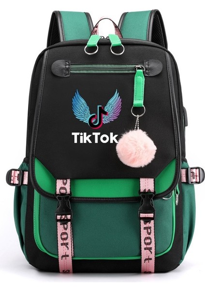 Aynı Öğrenci Bts Okul Çantası ile Yeni Aydınlık USB Şarj Sırt Çantası Vibrato (Yurt Dışından)