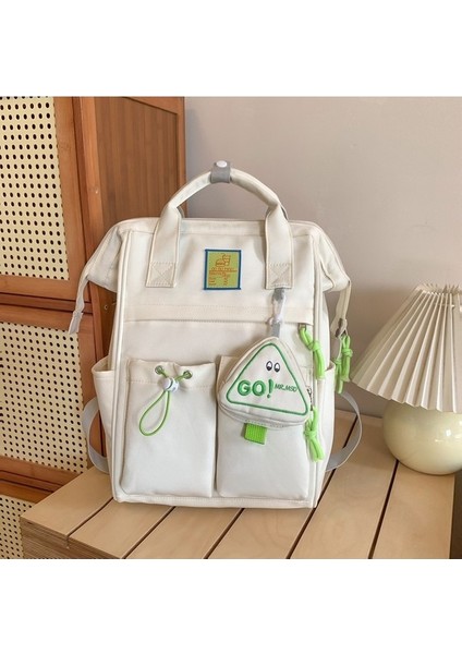 Okul Çantası Kadın Sırt Çantası Büyük Kapasiteli Ortaokul Öğrencisi Sırt Çantası Sevimli Kız Taşınabilir Rahat Sırt Çantası (Yurt Dışından) fiyatları