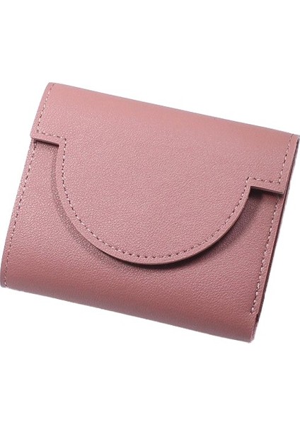 Basit Kısa Cüzdan Kadın Yeni Ultra Ince Küçük Taze Katlanır Toka Moda Bozuk Para Cüzdanı Kart Tutucu (Yurt Dışından)