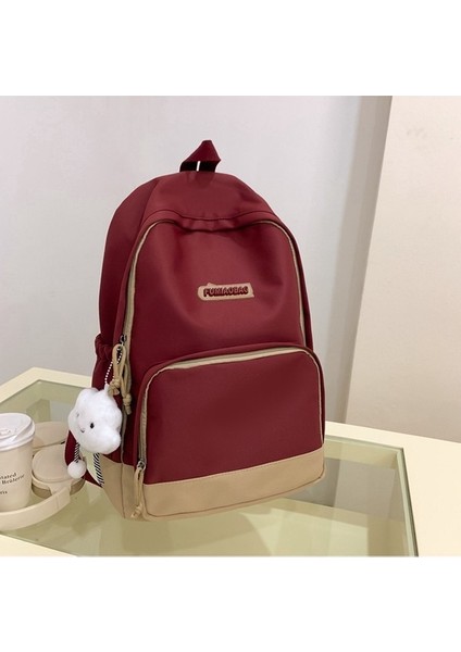 Kadınlar Için Okul Çantaları, Şık ve Rahat Sırt Çantaları, Ortaokul Öğrencilerinin Geniş Kapasiteli Kontrast Renkli Sırt Çantaları, Lise Öğrencilerinin Bilgisayar Çantaları Yurt D (Yurt Dışından)