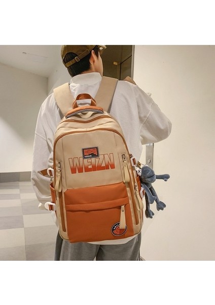 Kadınlar Için Okul Çantaları, Erkekler Için Çok Yönlü Retro Kampüs Sırt Çantaları, Ortaokul Öğrencileri, Büyük Kapasiteli, Hafif, Yükü Azaltan Sırt Çantaları (Yurt Dışından)