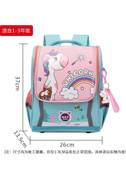 2024 Yeni Ilköğretim Okul Çantası Karikatür Kanvas Büyük Kapasiteli Su Geçirmez Anaokulu Çocuk Uzay Sırt Çantası (Yurt Dışından)