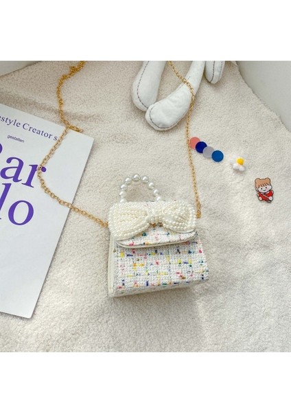 Çocuk Çantaları Sevimli Kızların Inci El Omuz Çantaları Mini Prenses Aksesuar Çantaları Çapraz Çantalar (Yurt Dışından) fiyatları