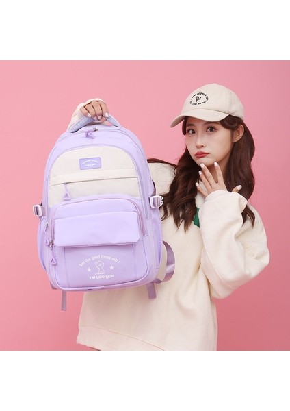 Erkekler ve Kadınlar Için Karikatür Sevimli Omurga Koruyucusu Baskılı Sırt Çantası (Yurt Dışından) modelleri