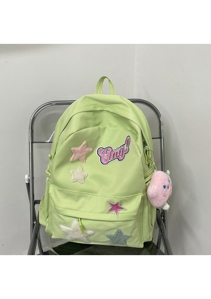 Okul Çantası Öğrenci Basit Çok Yönlü Sırt Çantası Büyük Kapasiteli, Yüksek Değerli Sırt Çantası (Yurt Dışından)