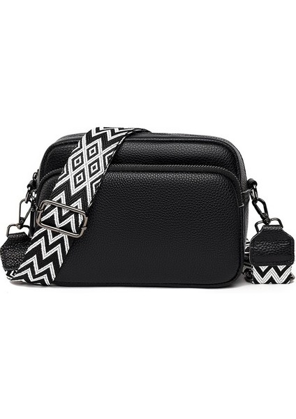 Büyük Kapasiteli Tek Omuz Crossbody Çanta Kadın Ilk Katman Inek Derisi Küçük Kare Çanta (Yurt Dışından)