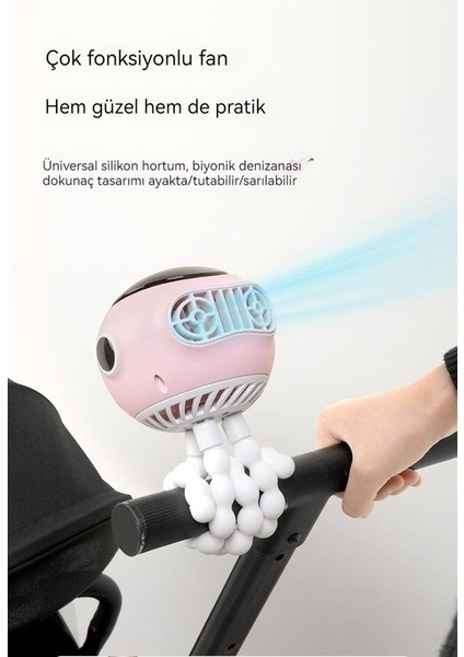 USB Mini El Fanı - Beyaz (Yurt Dışından)