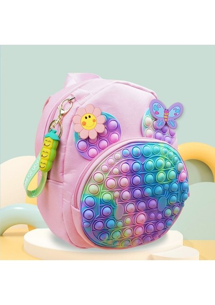 Karikatür-Silikon-Kemirgen Pioneer Okul Çantası-Gökkuşağı-Kız Sırt Çantası (Yurt Dışından) fiyatları